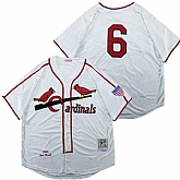 Cardinals 6 Stan Musial White 1944 Throwback Jersey,baseball caps,new era cap wholesale,wholesale hats
